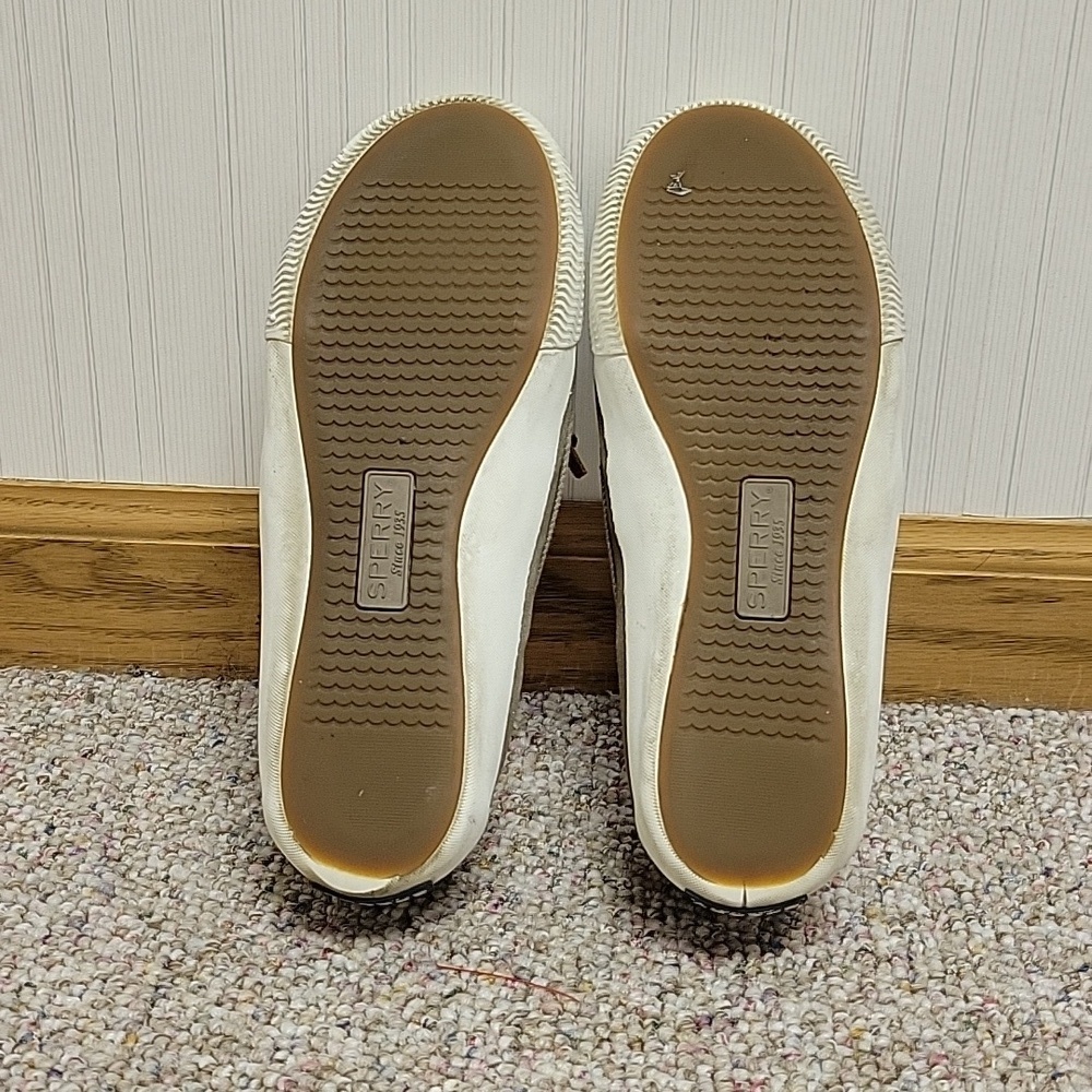 Sperry Cruise 2 Gold Glitter Boat Shoes women's 6.5 Fabric - Picture 5 of 7